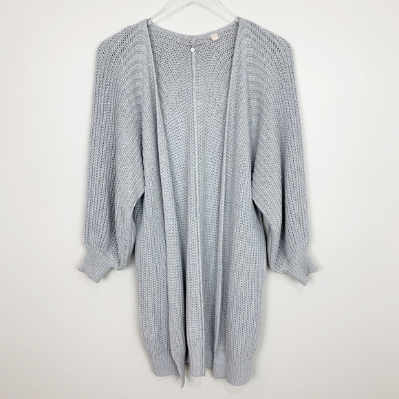 Anthropologie Sweaters - Anthropologie | Kya Ribbed Cardigan Cozy Gray